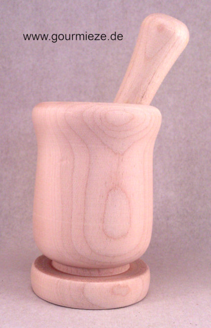 Holz-Mörser-hoch Holzmörzer mit Stößel