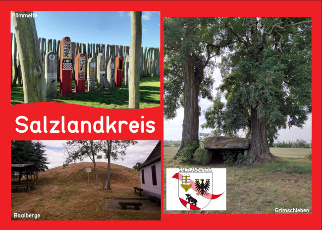 Postkarte Salzlandkreis Motiv 1